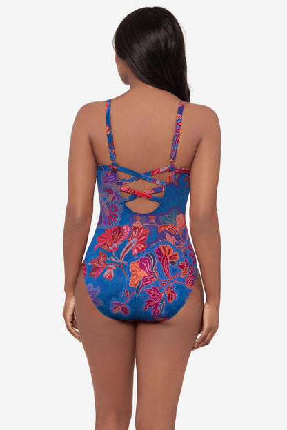 Captivate One Piece Swimsuit in Decoupage Multi | Miraclesuit