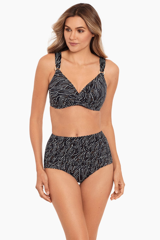 Tummy Control Swimsuit Two Piece - Bronze Age Norma Jean Retro Swim Bottom Bronze | Miraclesuit