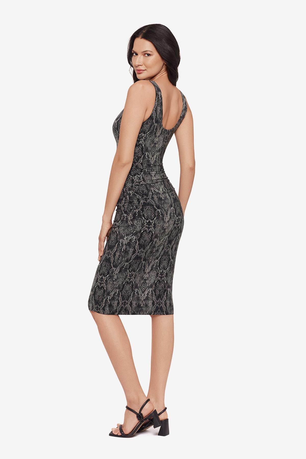 Body by Regi Shaping Dress In Serpiente Black/Multi | Miraclesuit