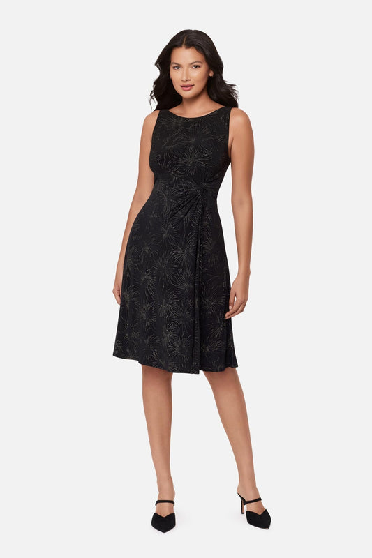 Remi Fit & Flair Shaping Dress in Skylights Skylights | Miraclesuit