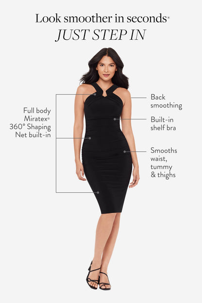Idol Shaping Dress in Black Black | Miraclesuit