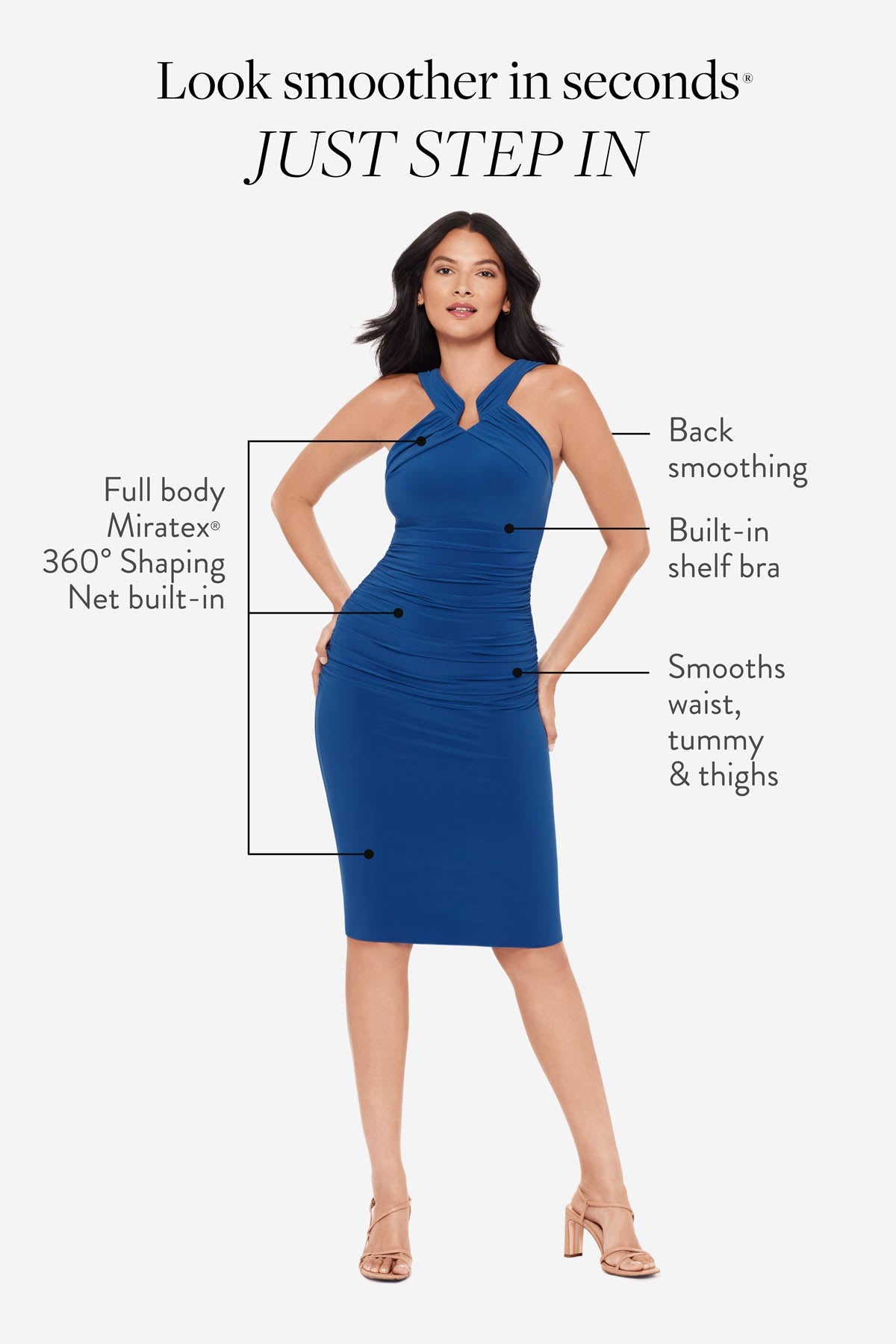 Idol Shaping Dress in Cobalt Cobalt | Miraclesuit
