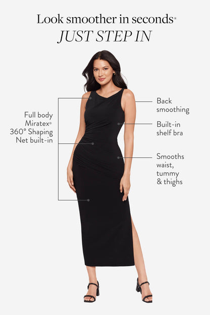 Body by Maxi Shaping Dress in Black Black | Miraclesuit