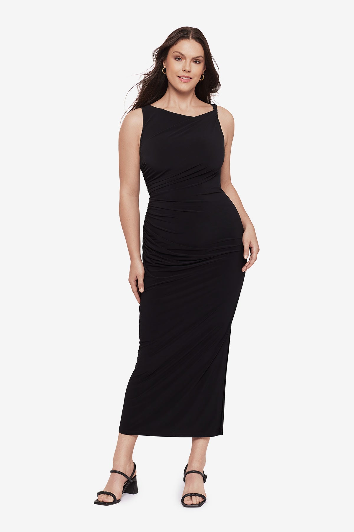 Body by Maxi Shaping Dress in Black Black | Miraclesuit