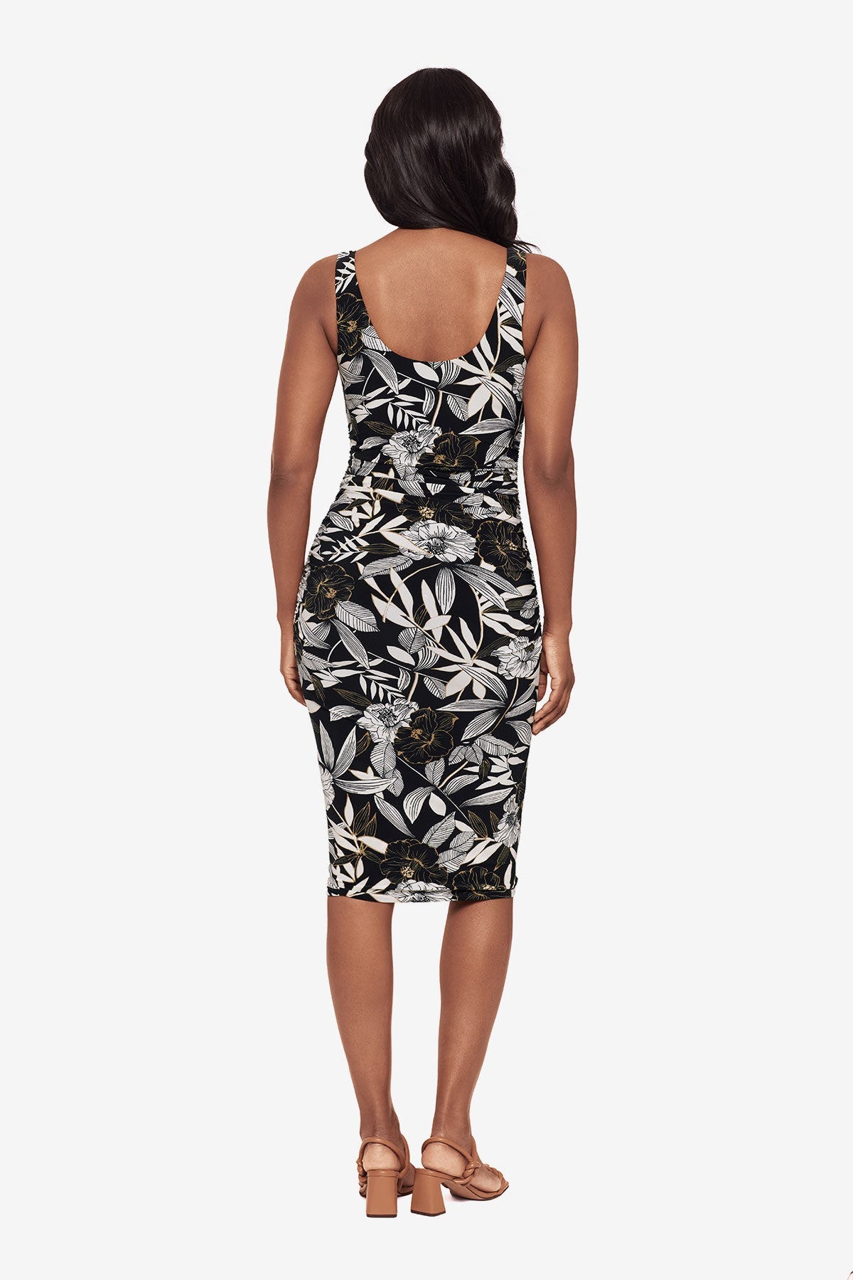 Body by Suki Shaping Dress In Lirios Black/Multi | Miraclesuit