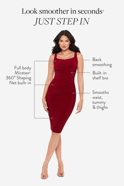 Diva Shaping Dress in Crimson Crimson | Miraclesuit
