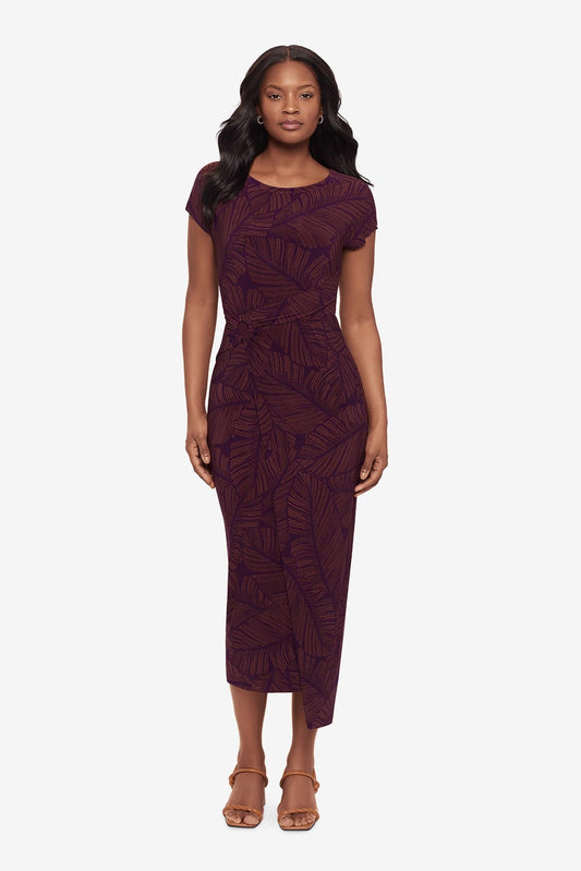 Body by Loki Wrap Front Shaping Dress in Anthurium Multi | Miraclesuit