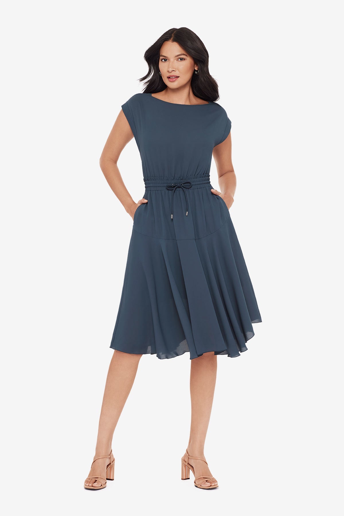Soft Georgette Float Dress in Slate Slate | Miraclesuit