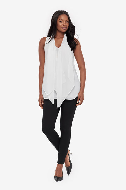 Soft Georgette Layered Tunic in Ivory Ivory | Miraclesuit