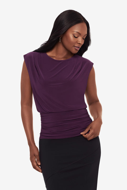 Tabi Blouson Top in Plum Plum | Miraclesuit