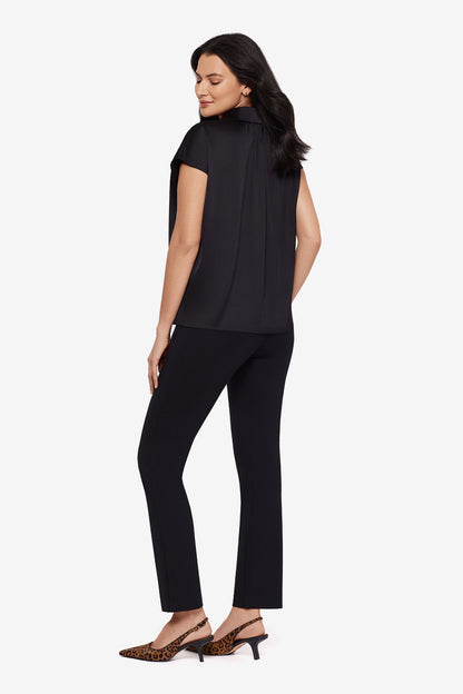 Relaxed Charmeuse Blouse in Black Black | Miraclesuit