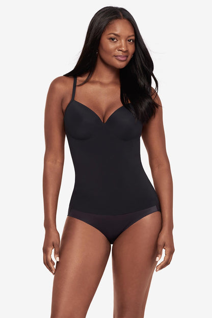 Built in Bra Cup Camisole in Black Black | Miraclesuit