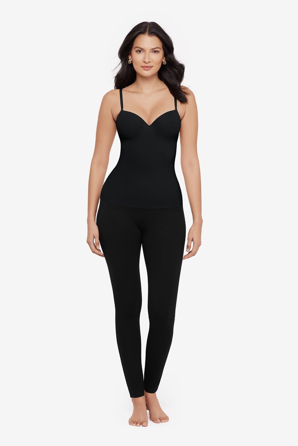 Built in Bra Cup Camisole in Black Black | Miraclesuit