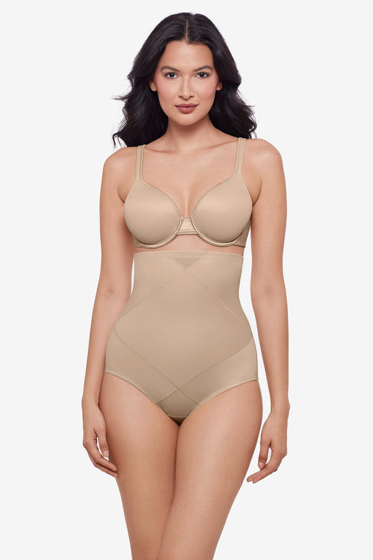 Tummy Tuck High-Waisted Shaping Brief Warm Beige/Nude | Miraclesuit