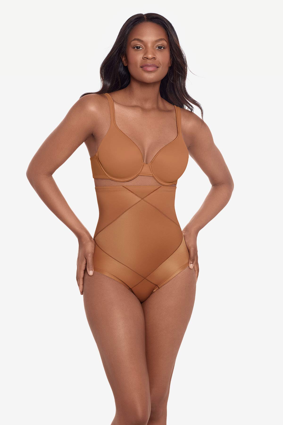 Tummy Tuck High-Waisted Shaping Brief Warm Beige/Nude | Miraclesuit