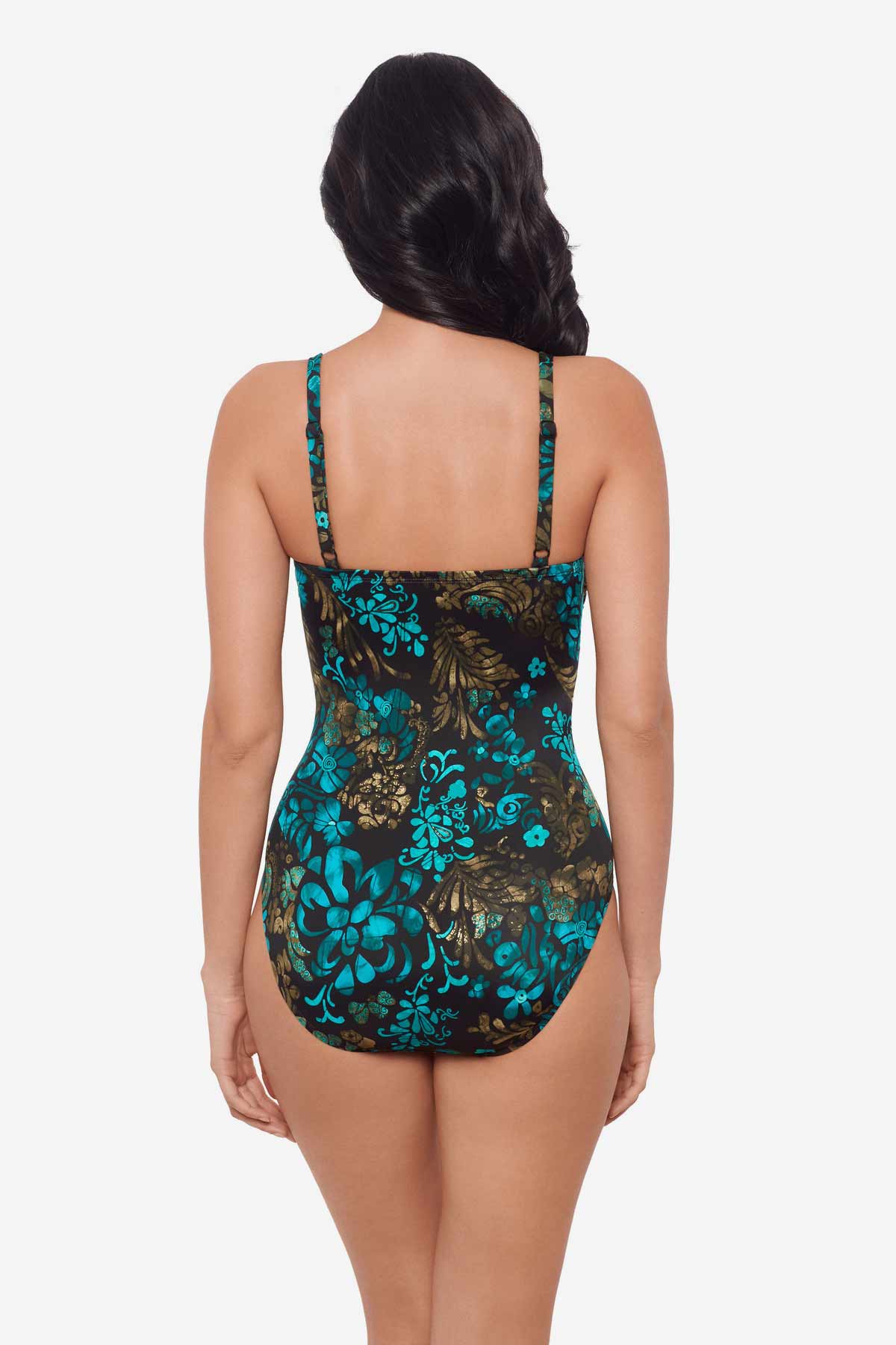Flor De Mare Lyra One Piece Swimsuit Black/Multi | Miraclesuit