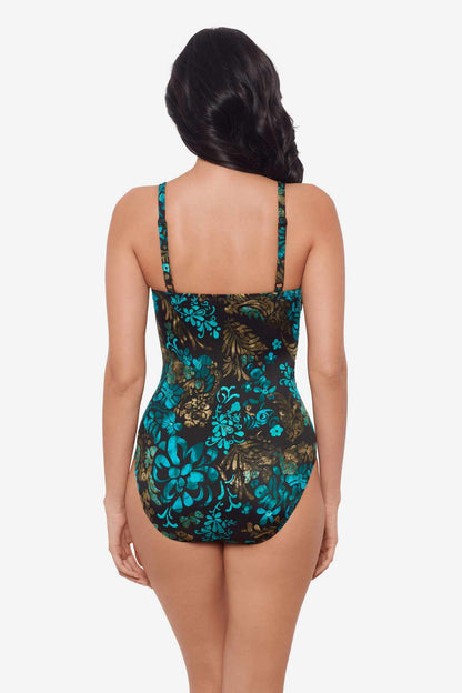 Flor De Mare Lyra One Piece Swimsuit Black/Multi | Miraclesuit