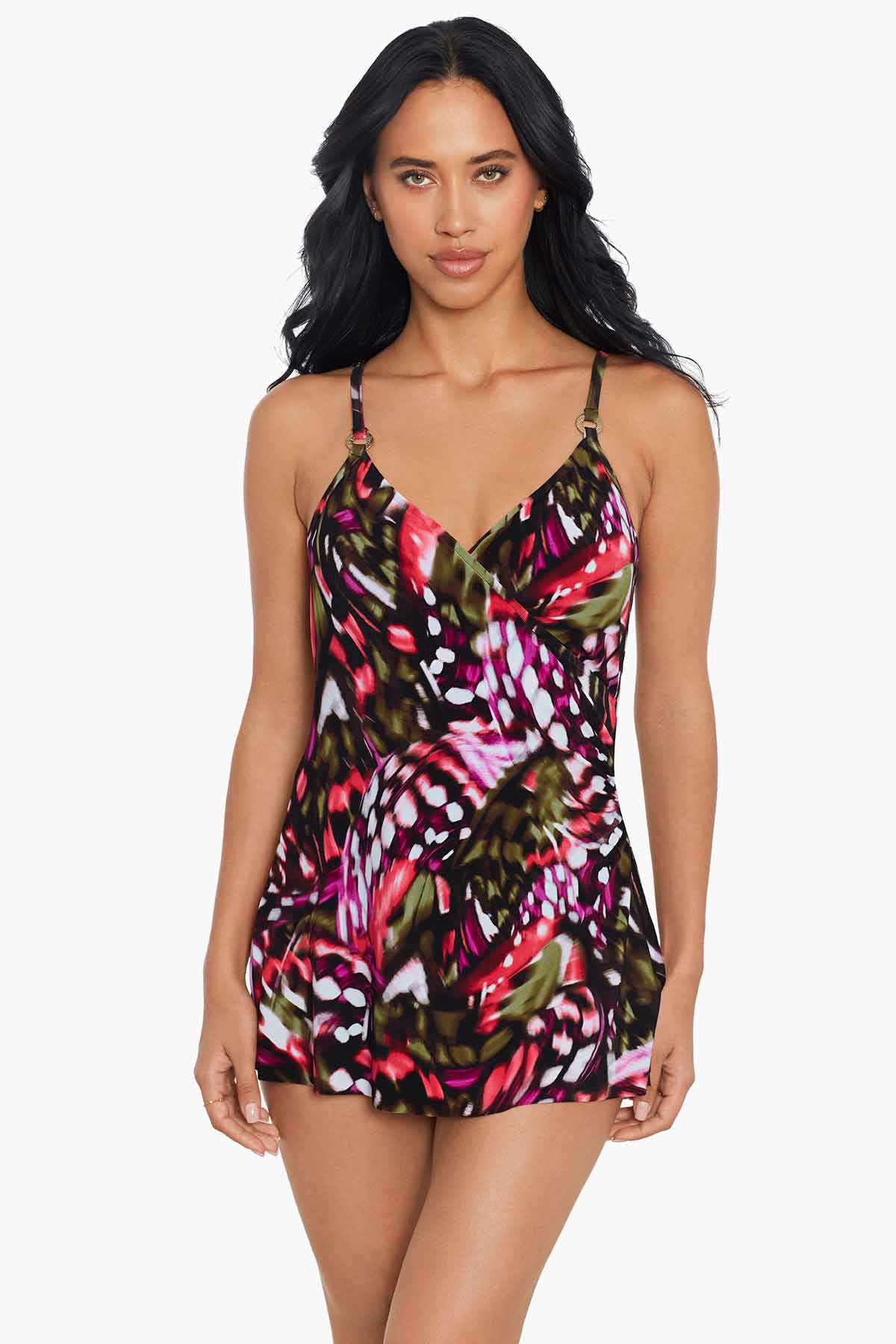 Magicsuit Flutter Willow One Piece Swimsuit Black/Multi | Miraclesuit