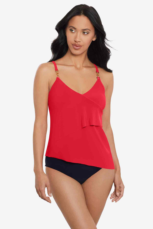 Magicsuit Chain Link Eliza Tankini Top Ginger | Miraclesuit