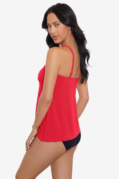 Magicsuit Chain Link Eliza Tankini Top Ginger | Miraclesuit