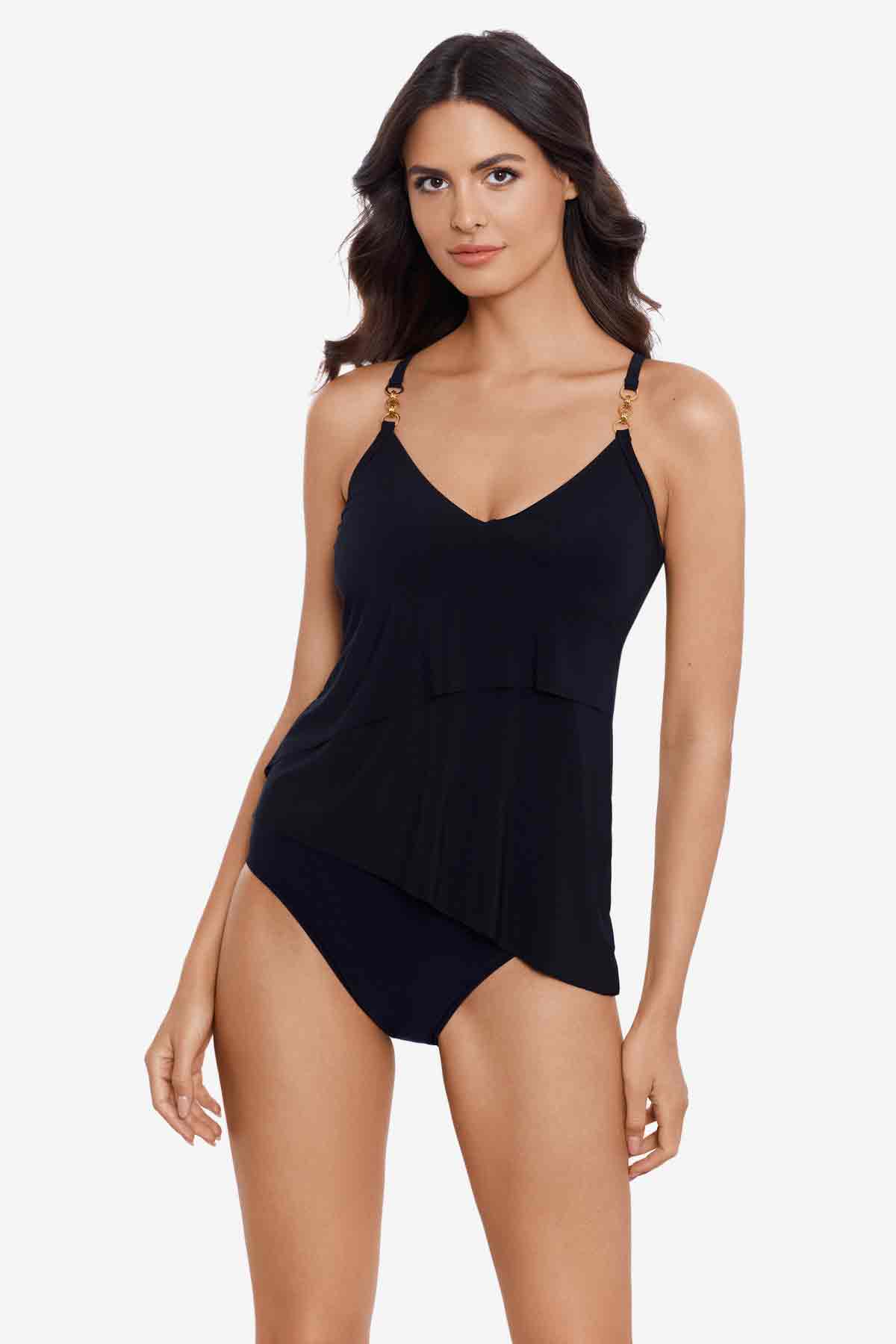 Magicsuit Chain Link Eliza Tankini Top Ginger | Miraclesuit