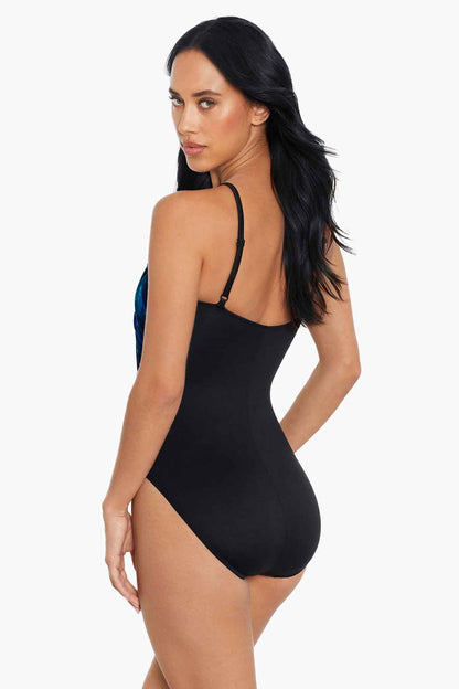 Magicsuit Hazy Daze Lisa One Piece Swimsuit Blue/Multi | Miraclesuit