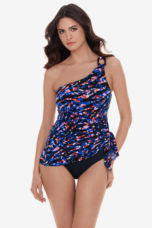 Burano Amal Swim Dress Black/Multi | Miraclesuit