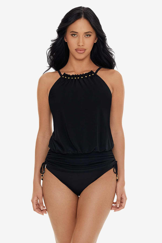 Babs Tankini Top in Boba Black | Miraclesuit