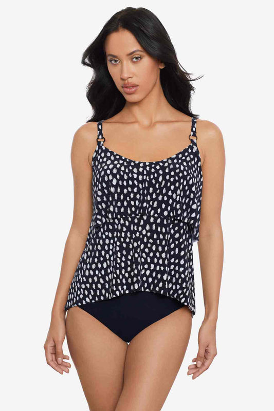 Magicsuit Pebbles Grace Tankini Top Black/White | Miraclesuit