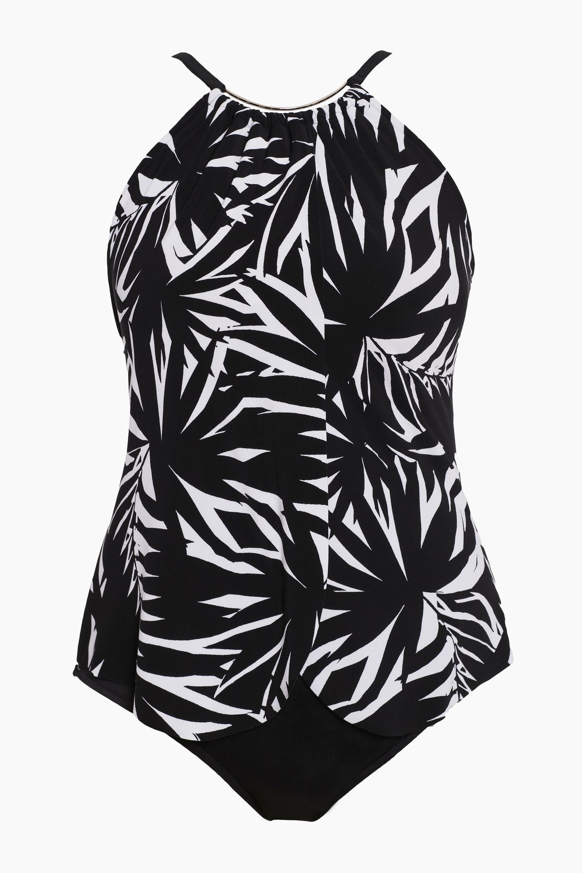 Magicsuit Chicly Shaded Jill One Piece Swimsuit Black/White | Miraclesuit