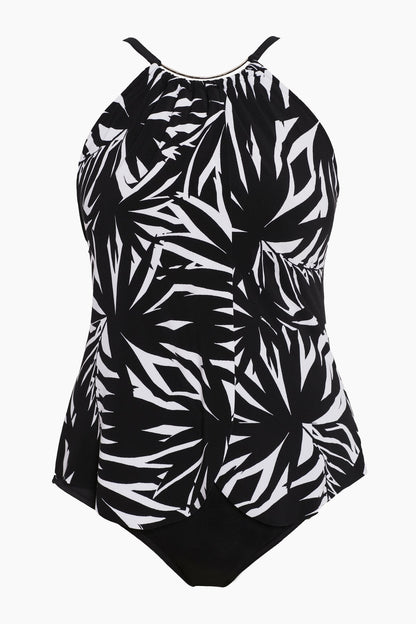 Magicsuit Chicly Shaded Jill One Piece Swimsuit Black/White | Miraclesuit