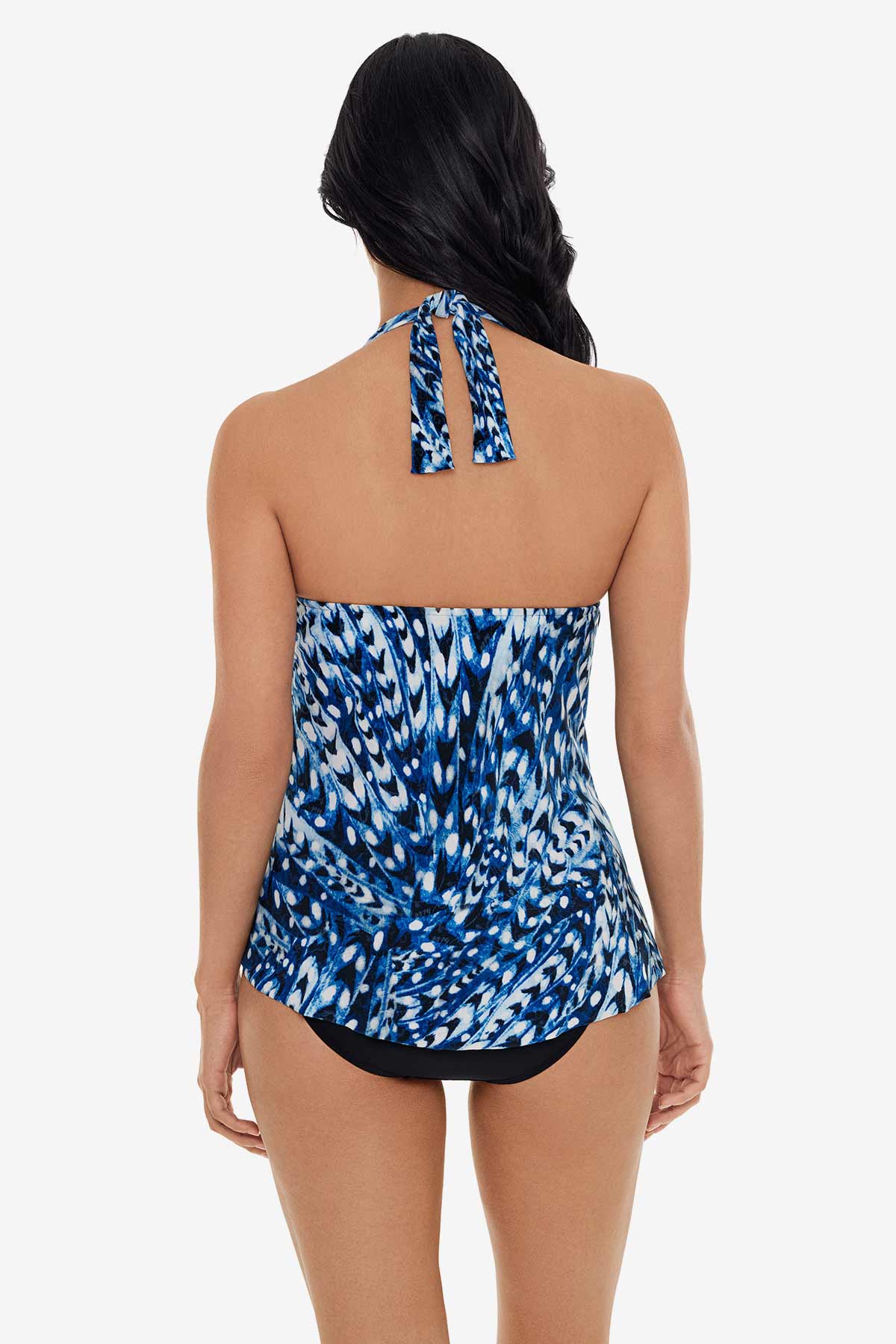 Sophie Tankini Top in Quill Blue/Multi | Miraclesuit