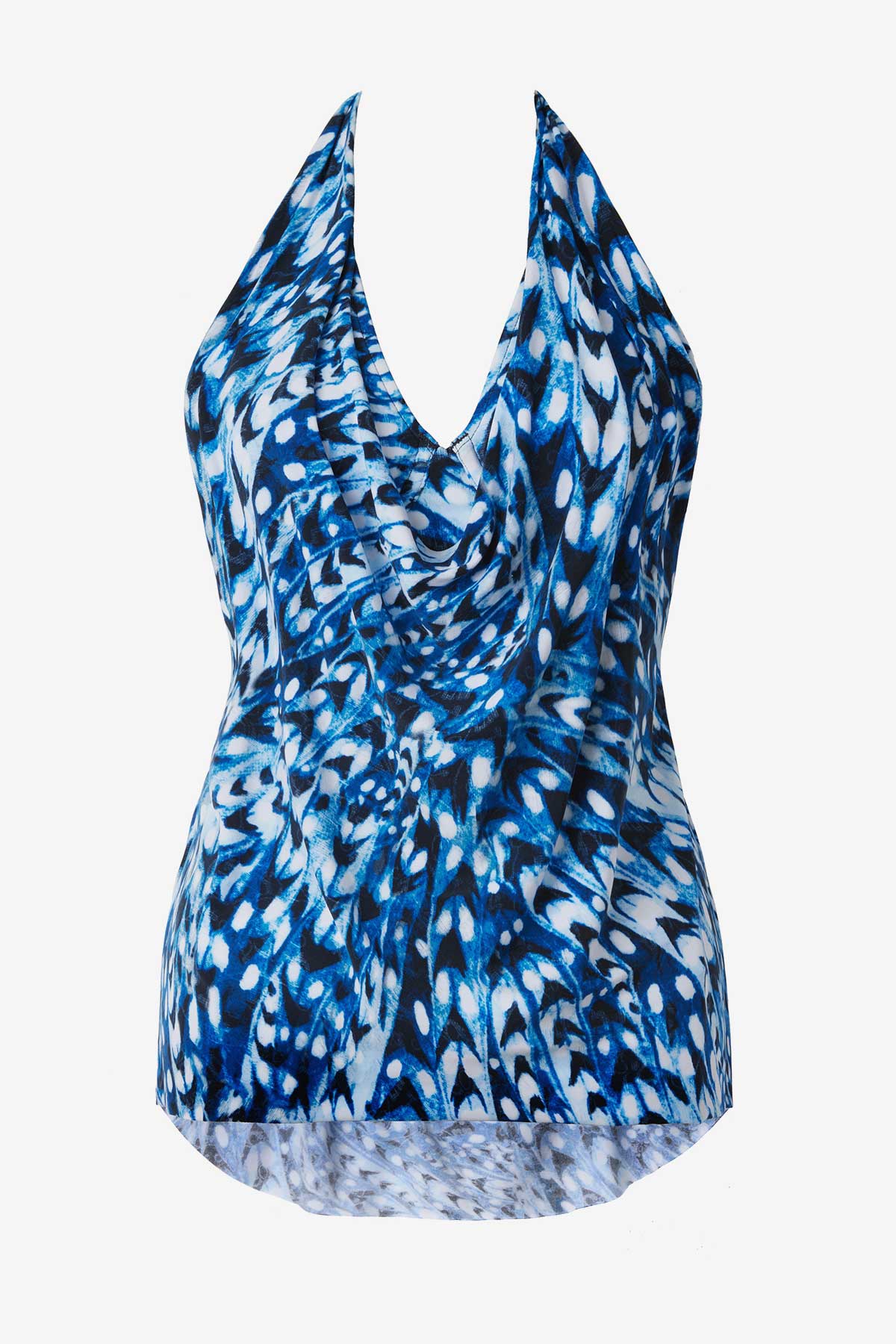 Sophie Tankini Top in Quill Blue/Multi | Miraclesuit