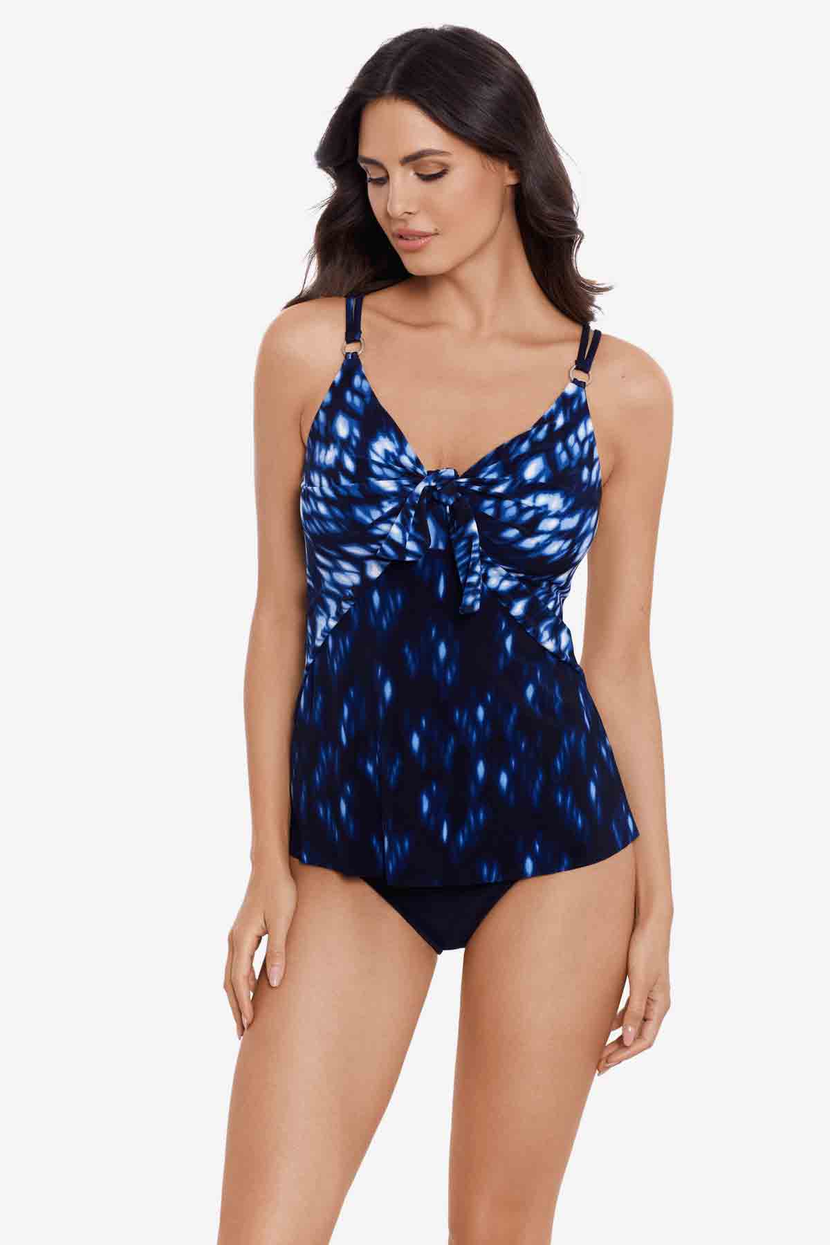 Magicsuit Indio Akikio Tankini Top Blue/Multi | Miraclesuit