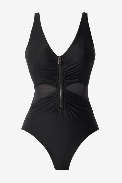Network News Vive One Piece Swimsuit Black | Miraclesuit