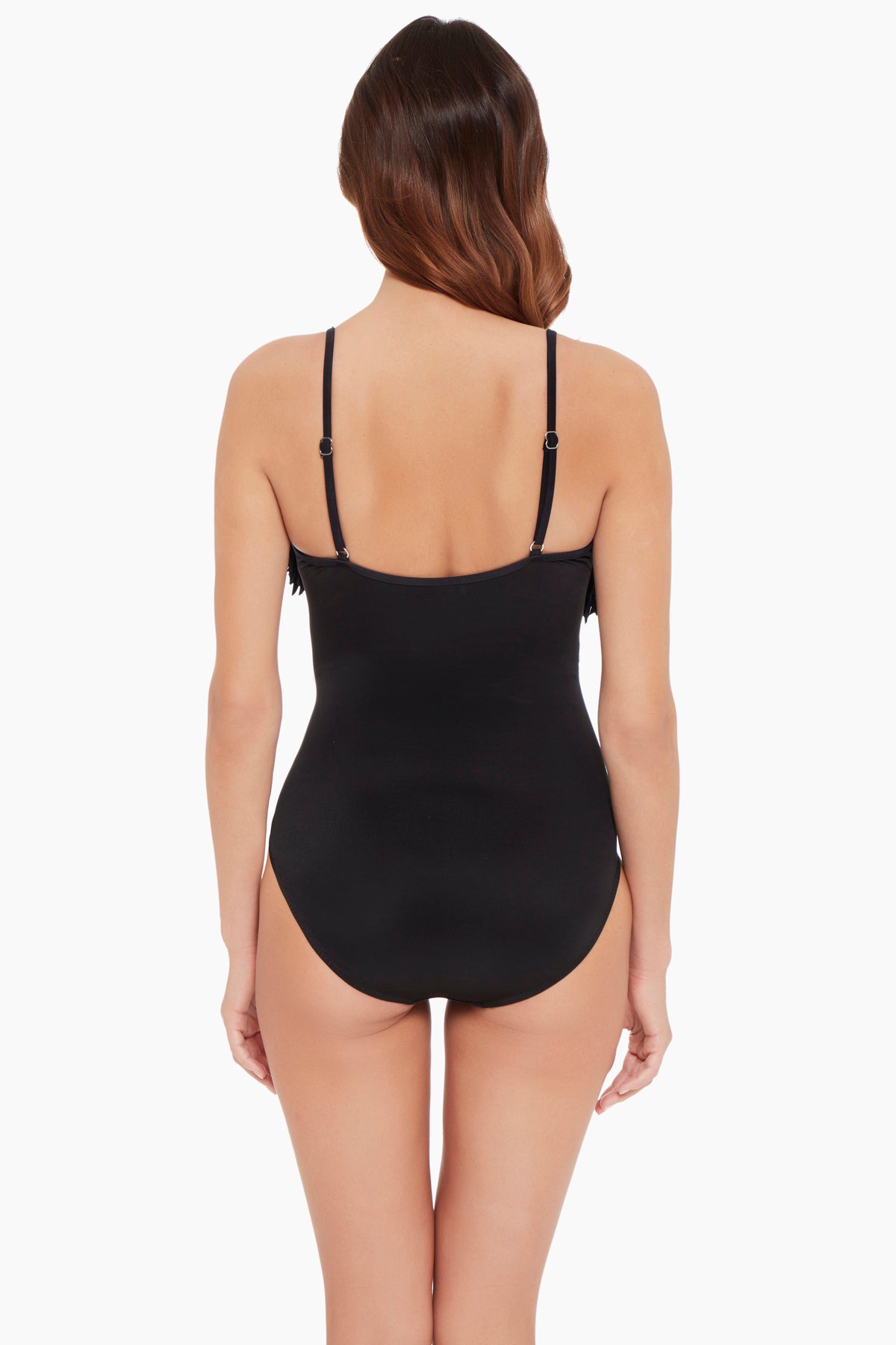 Magicsuit Fringe Blaire One Piece Swimsuit Black | Miraclesuit