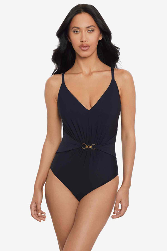 Magicsuit Chain Link Gianna One Piece Swimsuit Black | Miraclesuit