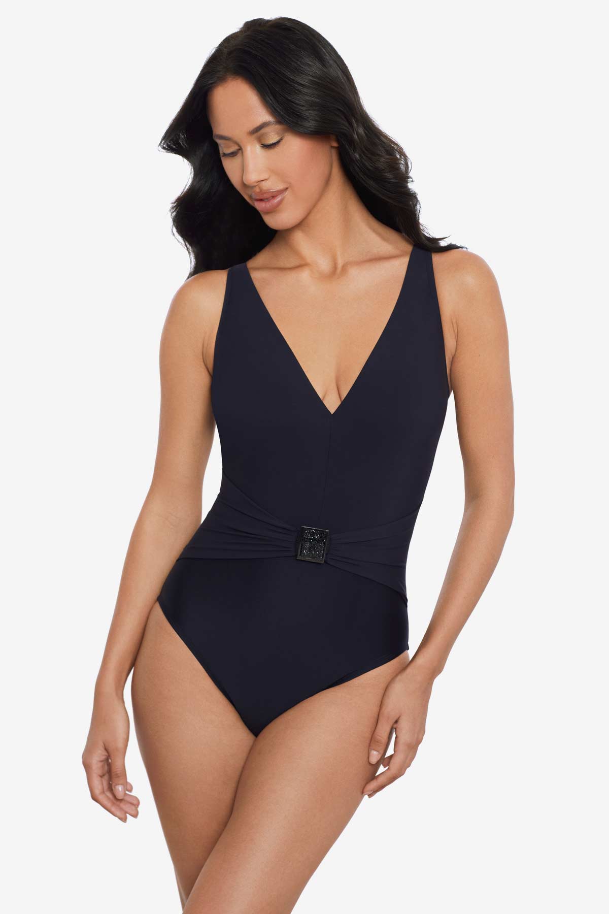 Magicsuit Glimmer Twins Faith One Piece Swimsuit Black | Miraclesuit