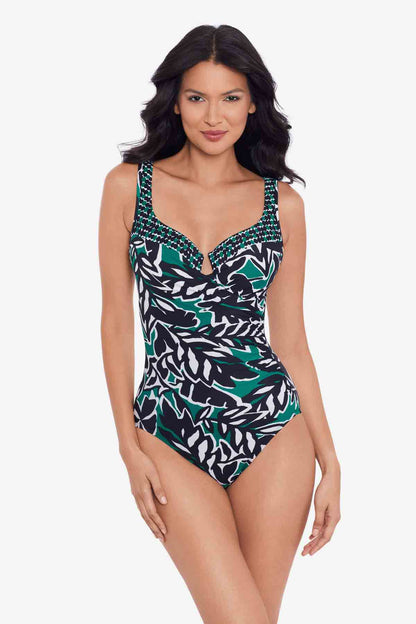 Palma Verde Escape One Piece Swimsuit Black/Multi | Miraclesuit