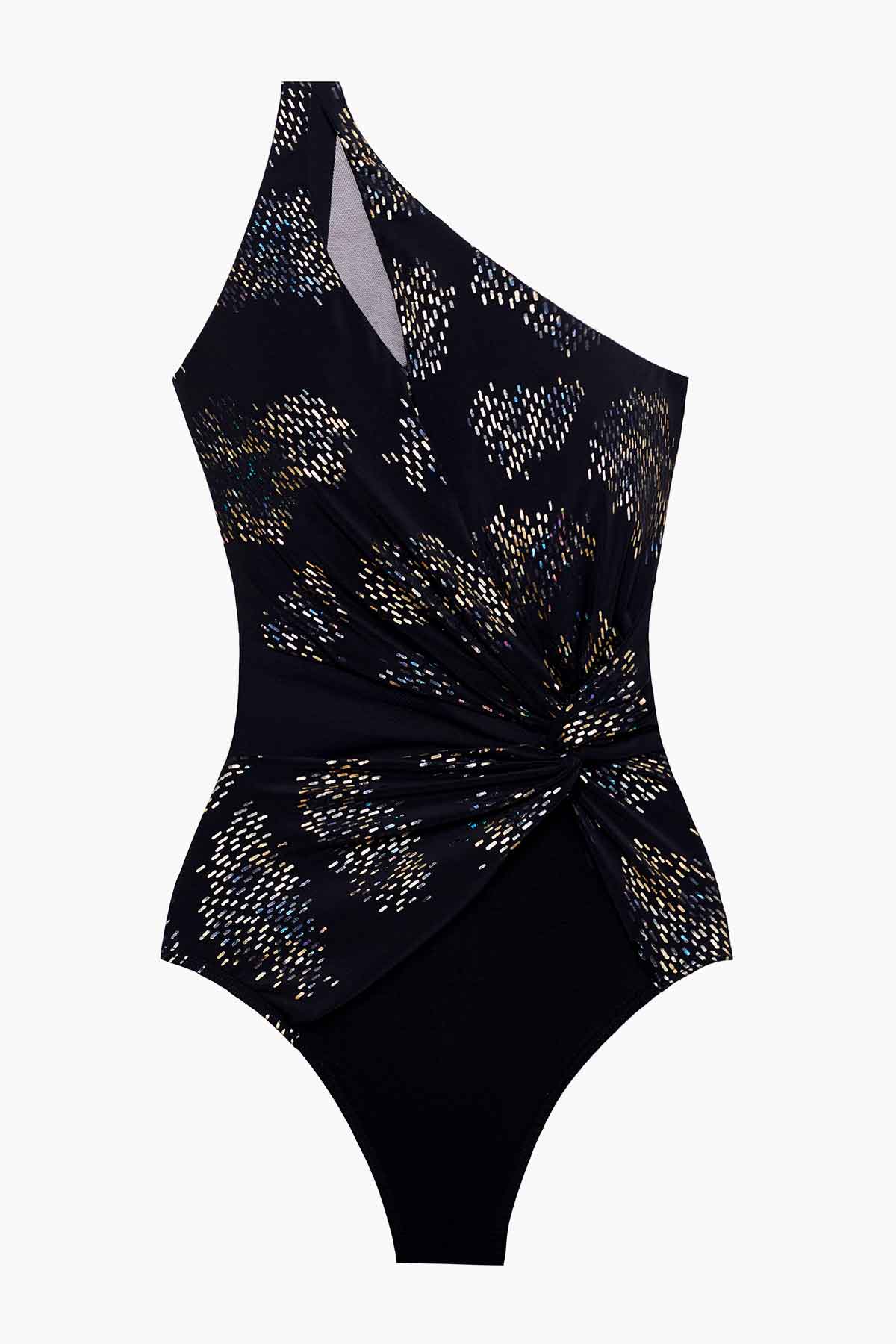 Iridium Minx One Piece Swimsuit Black/Multi | Miraclesuit