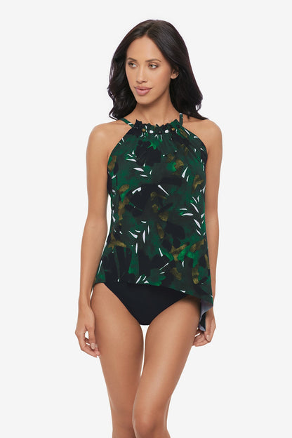 Magicsuit Palmetto Regina Tankini Top Green/Multi | Miraclesuit