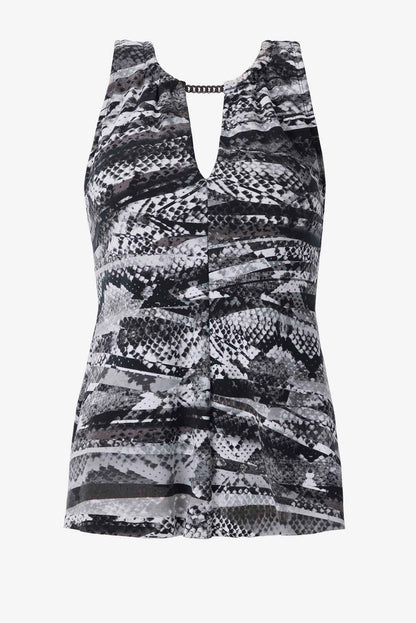 Magicsuit Za'Atar Chanae Tankini Top Black/Grey | Miraclesuit