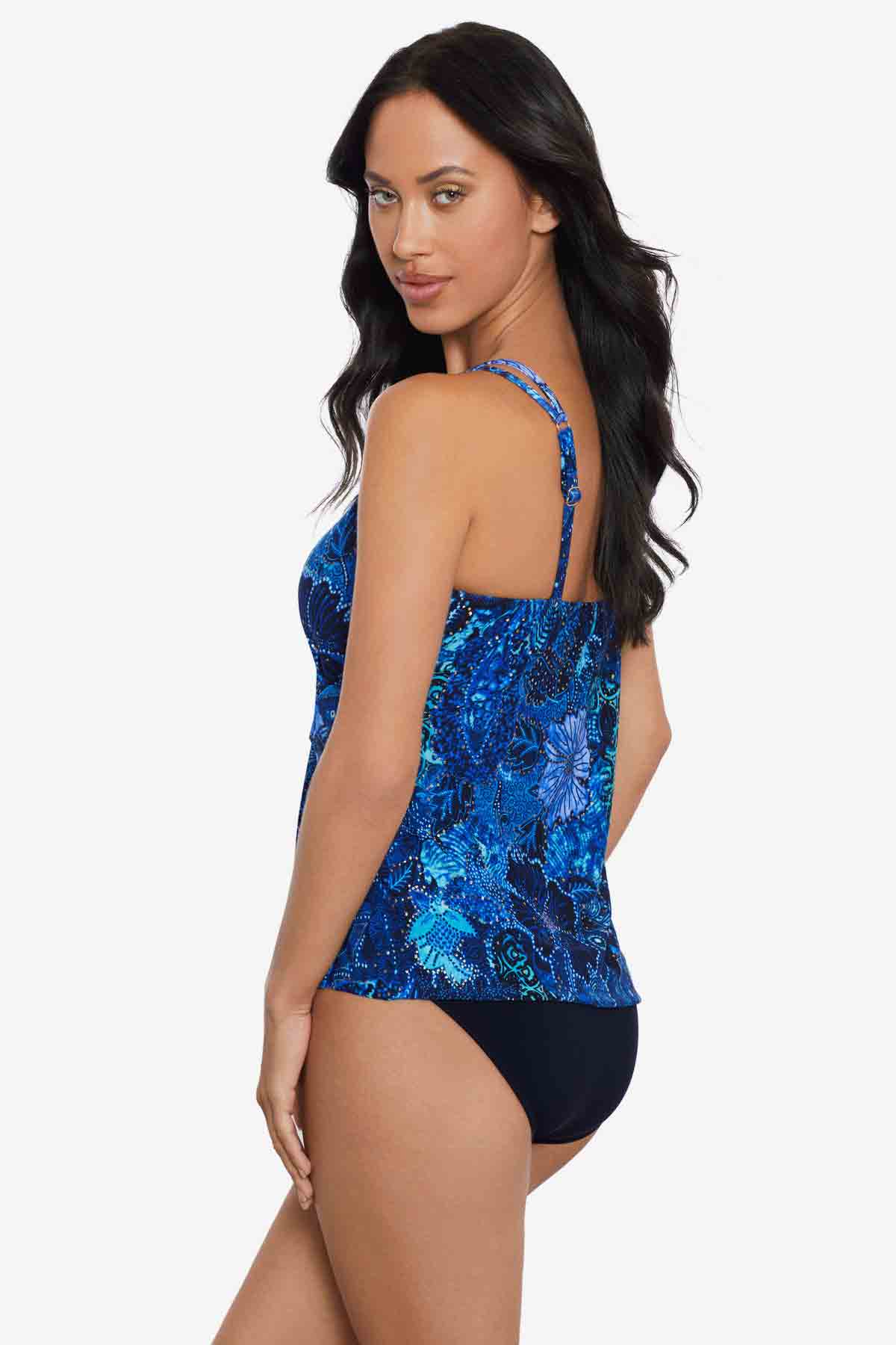Magicsuit Jewels In The Nile Carma Tankini Top Blue/Multi | Miraclesuit