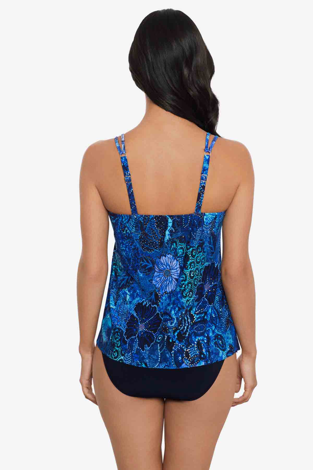 Magicsuit Jewels In The Nile Carma Tankini Top Blue/Multi | Miraclesuit