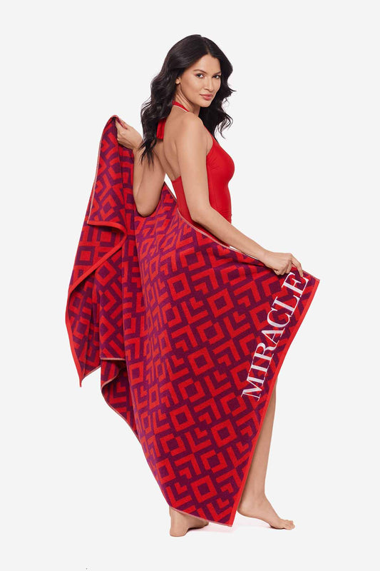 Beach Towel Geo Black/White | Miraclesuit