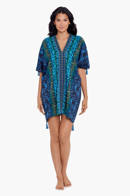 Alhambra Caftan Cover Up Blue/Multi | Miraclesuit