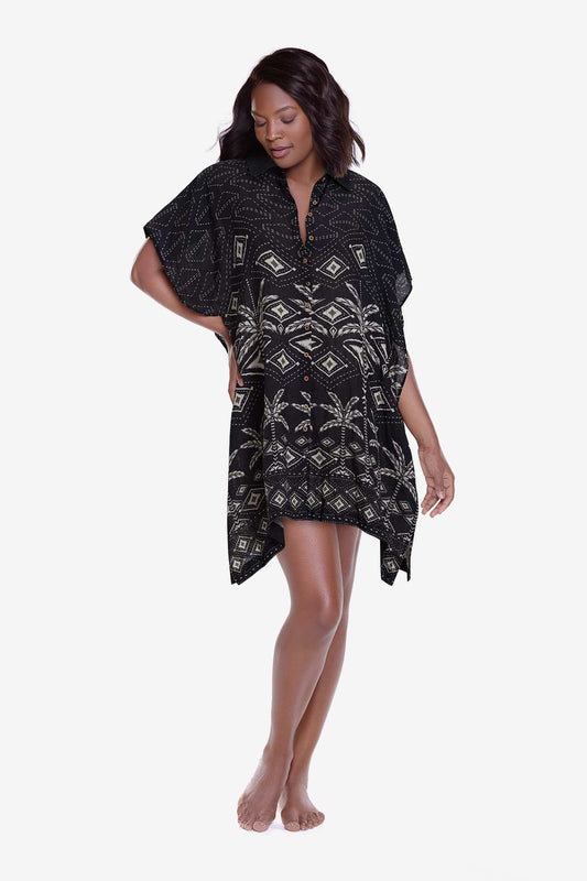 Beach Shirt Cover Up in Perla Palma Perla Palma | Miraclesuit