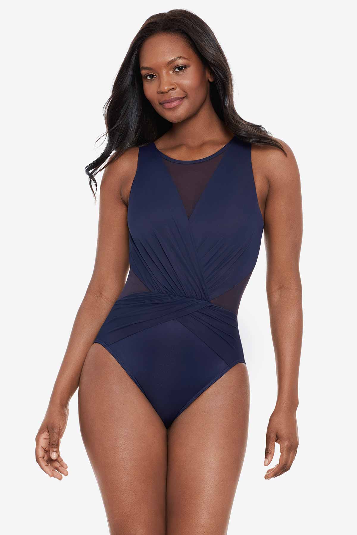 Illusionists Palma One Piece Swimsuit Midnight | Miraclesuit