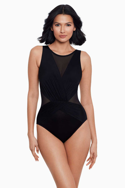 Illusionists Palma One Piece Swimsuit Midnight | Miraclesuit