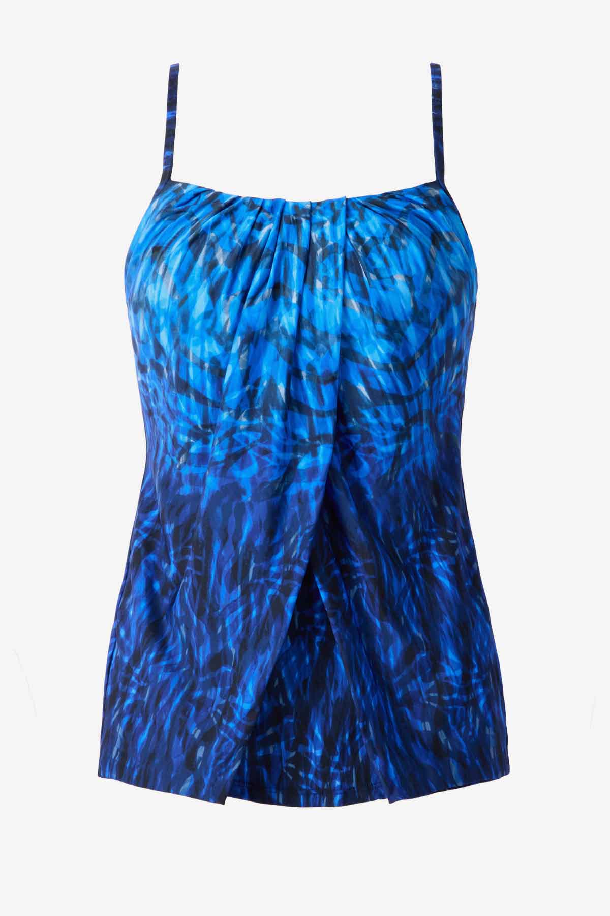 Paka Mayan Jubilee Tankini Top Blue/Black | Miraclesuit